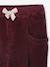 Pantalon fille velours forme loose bordeaux+chocolat+vieux rose - vertbaudet enfant 