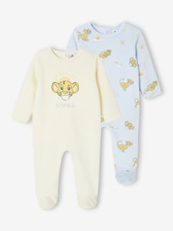 Baby-Set van 2 babyslaappakjes Disney® ROI LION van fluweel / velours 