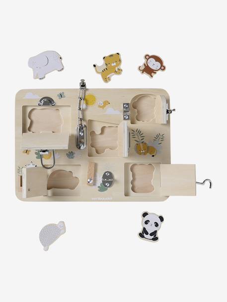 Planche des verrous 2 en 1 en bois FSC® bois - vertbaudet enfant 