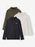 Lot de 3 sous-pulls garçon. kaki+LOT ARDOISE+LOT GRIS CLAIR CHINE - vertbaudet enfant 