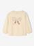 T-shirt baby met lange mouwen en tule strik vanille - vertbaudet enfant 