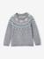 Pull mixte jacquard noël capsule famille gris chiné - vertbaudet enfant 