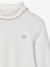 Set van 2 dunne coltruien in ribstof voor meisjes ecru - vertbaudet enfant 