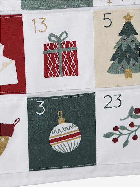 Calendrier de l'Avent Merry Christmas personnalisable blanc imprimé - vertbaudet enfant 