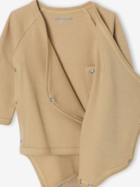 Ensemble pyjama bébé + 2 bodies coffret cadeau naissance écru - vertbaudet enfant 