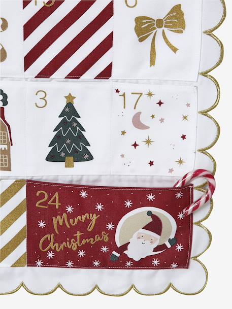 Calendrier de l'avent en tissu FESTON beige doré - vertbaudet enfant 