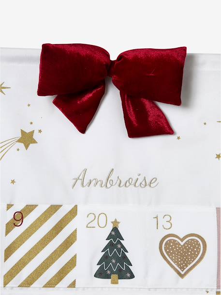 Adventskalender van stof FESTON goudbeige - vertbaudet enfant 