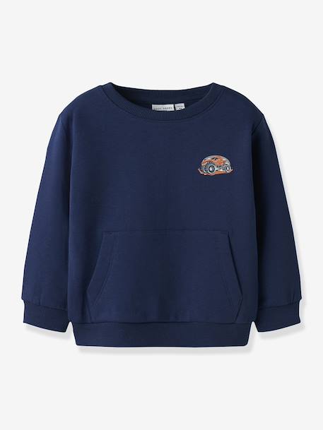 Sweat-shirt garçon NMMVILDAR NAME IT beige+bleu moyen+encre - vertbaudet enfant 