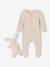 Babypakje 3-delige babyset + muts + knuffel gemêleerd beige - vertbaudet enfant 