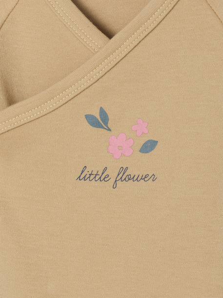 Ensemble pyjama bébé + 2 bodies coffret cadeau naissance écru - vertbaudet enfant 