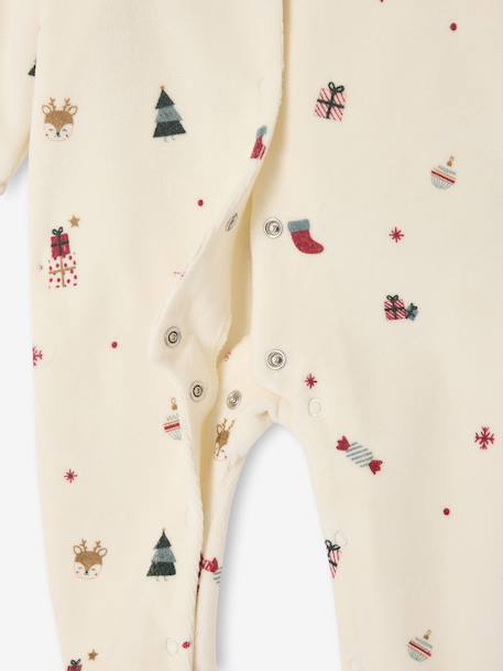 Ensemble 3 pièces bébé coffret cadeau Noël écru - vertbaudet enfant 