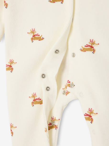 Gemengde babyset babypakje met voetjes muts kerstcapsule ecru - vertbaudet enfant 