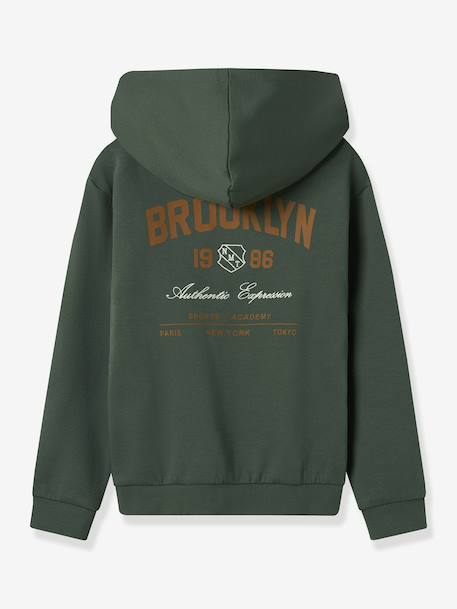 Sweat-shirt à capuche garçon NKMNEWI NAME IT vert - vertbaudet enfant 