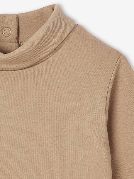 Set van 2 body's voor pasgeborenen in interlock 1 gestreept + 1 effen beige - vertbaudet enfant 