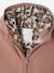 Combipilote naissance doublée imitation fourrure léopard bois de rose - vertbaudet enfant 