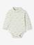 Set van 2 body's voor pasgeborenen in interlock 1 gestreept + 1 effen beige - vertbaudet enfant 