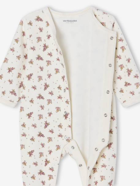 Ensemble pyjama bébé + 2 bodies coffret cadeau naissance écru - vertbaudet enfant 