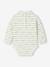 Set van 2 body's voor pasgeborenen in interlock 1 gestreept + 1 effen beige - vertbaudet enfant 