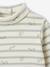 Set van 2 body's voor pasgeborenen in interlock 1 gestreept + 1 effen beige - vertbaudet enfant 