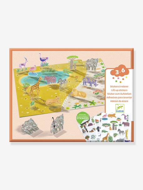 3-6 Stickers à relever jaune - vertbaudet enfant 