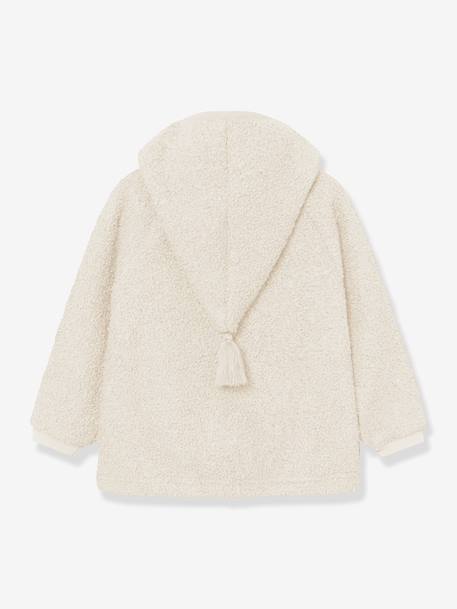 Veste en polaire Teddy MATLIFF enfants MINI A TURE écru+vert - vertbaudet enfant 