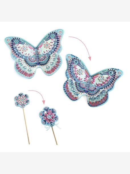 Creatieve set Als een feeënvleugel en toverstaf DJECO blauw - vertbaudet enfant 