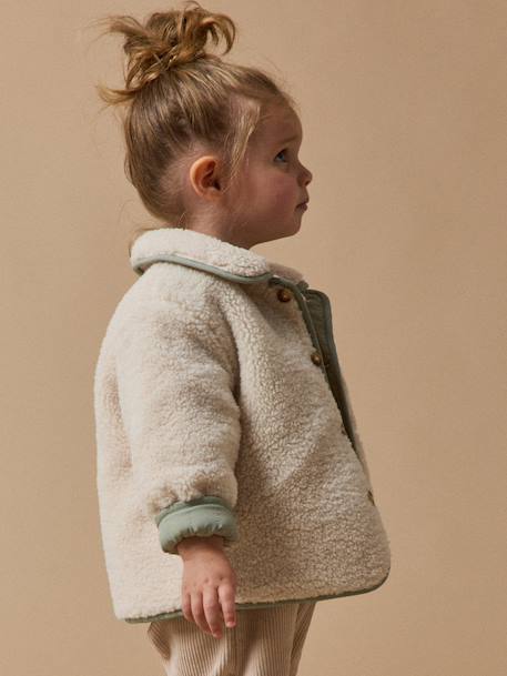 Veste réversible bébé vert d'eau - vertbaudet enfant 
