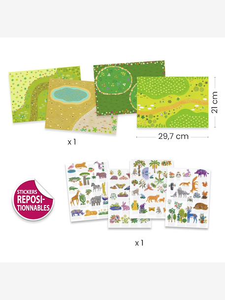 3-6 Stickers à relever jaune - vertbaudet enfant 