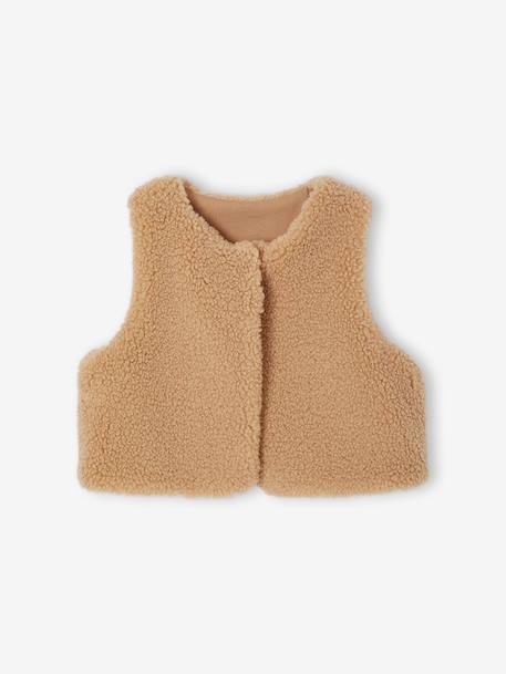 Ensemble robe gilet bandeau bébé fille vanille+vieux rose - vertbaudet enfant 