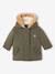 Parka + doudoune fine bébé 3 en 1 olive+vieux rose - vertbaudet enfant 