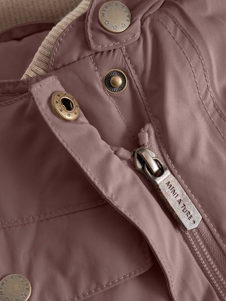 Combinaison de neige doublée polaire MATWISTI enfant MINI A TURE bleu foncé+bleu grisé+marron+prune+rose poudré - vertbaudet enfant 