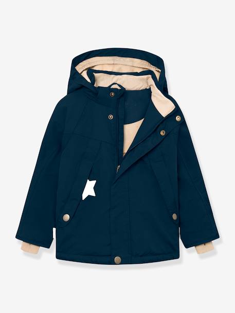 Veste d'hiver avec doublure polaire MATVALONSO Garçons MINI A TURE bleu foncé+vert sauge - vertbaudet enfant 