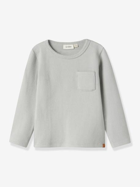 T-shirt avec poche poitrine garçon Lil' Atelier bleu grisé - vertbaudet enfant 
