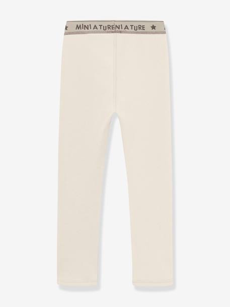 Leggings en polaire MATLEEMA enfants MINI A TURE bleu foncé+écru+violet - vertbaudet enfant 