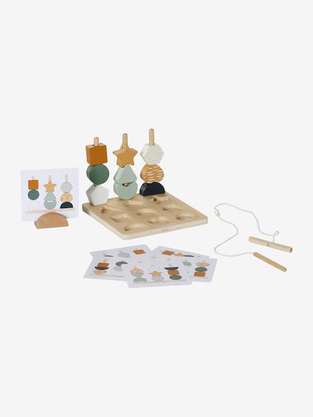 Puzzle perles 2 en 1 TANZANIE en bois FSC® bois - vertbaudet enfant 