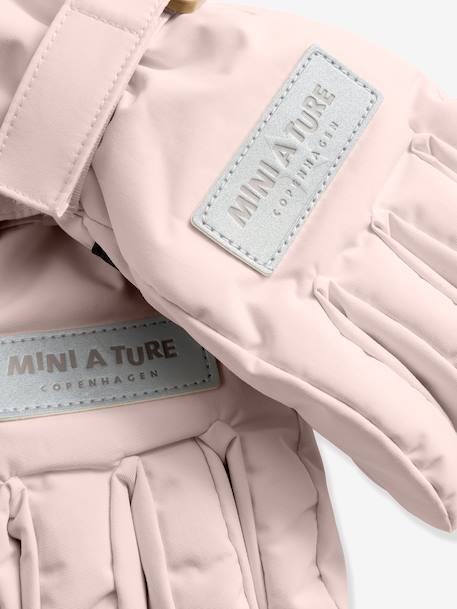 Gants MATCELIO enfants MINI A TURE beige+bleu foncé+prune+rose poudré - vertbaudet enfant 