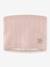 Cache-cou en laine mérinos MATGOI enfants MINI A TURE doublé bleu foncé+rose poudré - vertbaudet enfant 