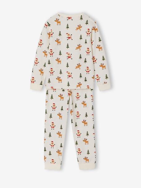 Pyjama Noël tout imprimé garçon écru - vertbaudet enfant 