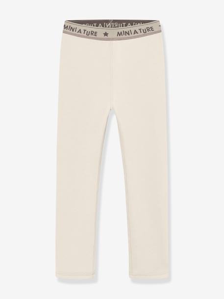 Leggings en polaire MATLEEMA enfants MINI A TURE bleu foncé+écru+violet - vertbaudet enfant 