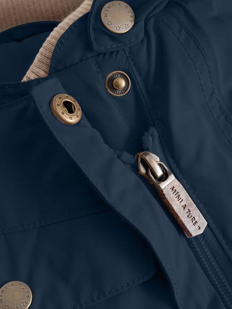 Combinaison de neige doublée polaire MATWISTI enfant MINI A TURE bleu foncé+bleu grisé+marron+prune+rose poudré - vertbaudet enfant 