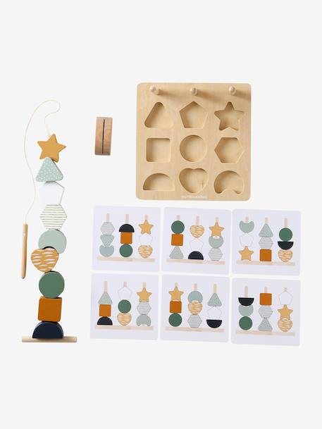 Puzzel kralen 3 in 1 TANZANIE van FSC®-hout hout - vertbaudet enfant 