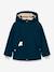 Veste d'hiver avec doublure polaire MATVALONSO Garçons MINI A TURE bleu foncé+vert sauge - vertbaudet enfant 