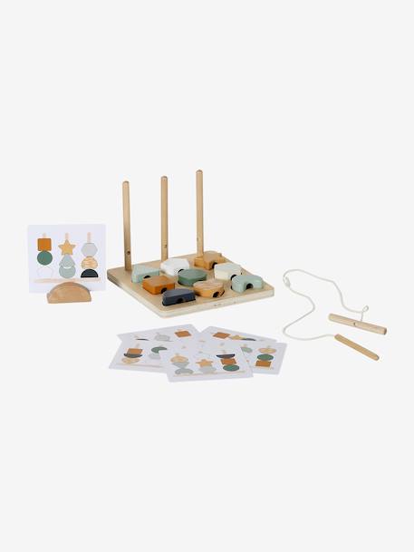 Puzzle perles 2 en 1 TANZANIE en bois FSC® bois - vertbaudet enfant 