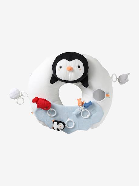 Ontdekkingskussen voor baby's beige+bruin+groen+ORANJE+wit - vertbaudet enfant 