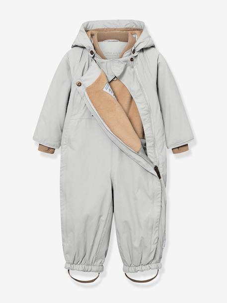 Combinaison de neige doublée polaire MATWISTI enfant MINI A TURE bleu foncé+bleu grisé+marron+prune+rose poudré - vertbaudet enfant 