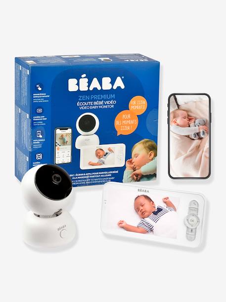 Ecoute-bébé vidéo Zen Premium blanc+bleu nuit - vertbaudet enfant 