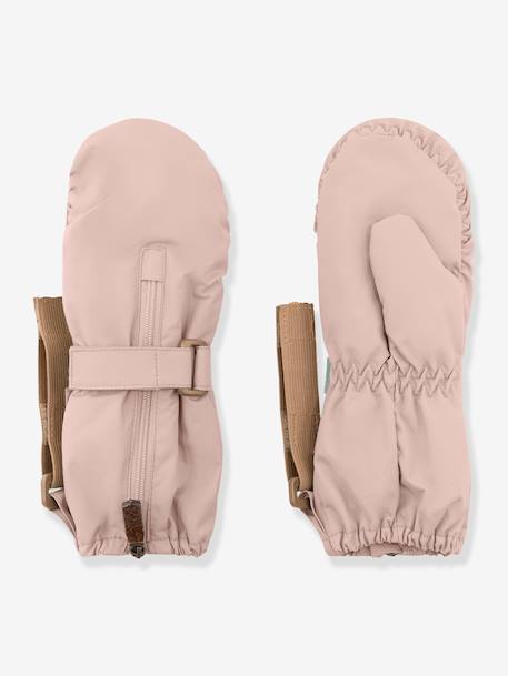 Moufles avec doublure polaire MATCESAR enfants MINI A TURE beige+bleu foncé+bleu grisé+marron+rose poudré - vertbaudet enfant 