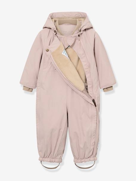 Combinaison de neige doublée polaire MATWISTI enfant MINI A TURE bleu foncé+bleu grisé+marron+prune+rose poudré - vertbaudet enfant 