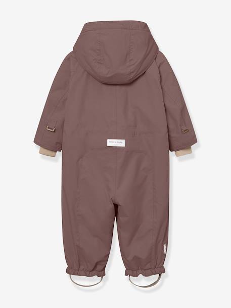 Combinaison de neige doublée polaire MATWISTI enfant MINI A TURE bleu foncé+bleu grisé+marron+prune+rose poudré - vertbaudet enfant 