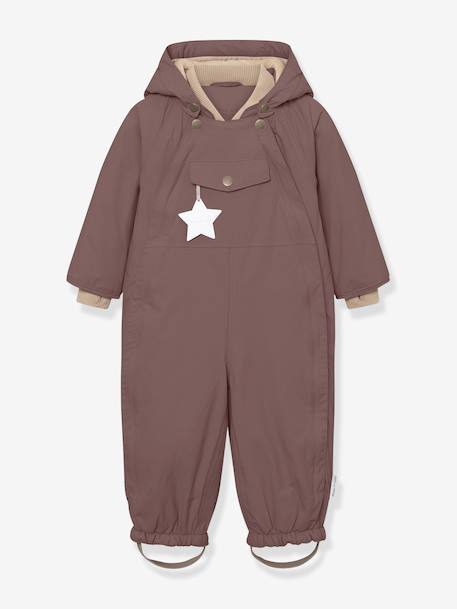 Combinaison de neige doublée polaire MATWISTI enfant MINI A TURE bleu foncé+bleu grisé+marron+prune+rose poudré - vertbaudet enfant 